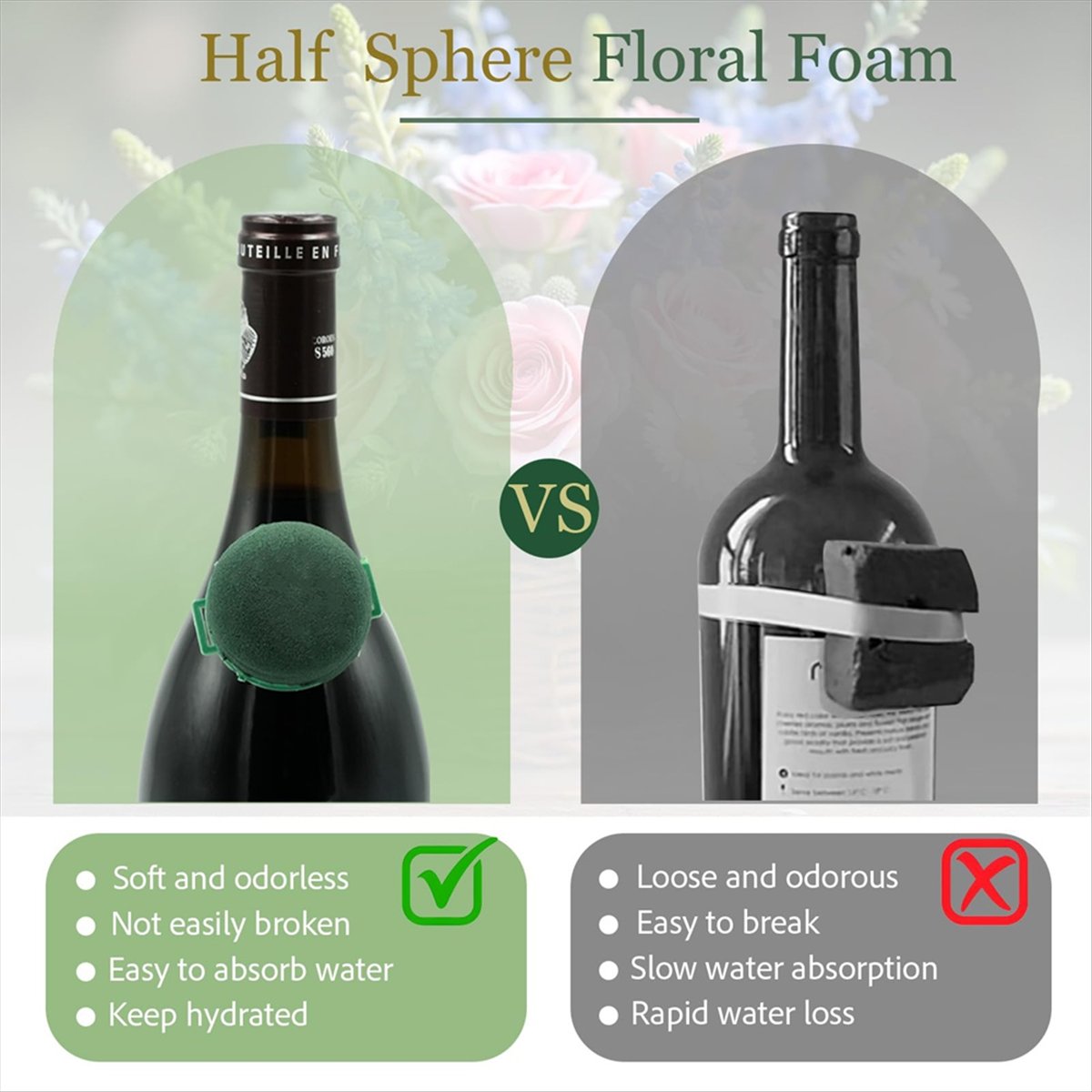 Florist Flower Supply - N14R Набор из 12 мини-блоков флористической