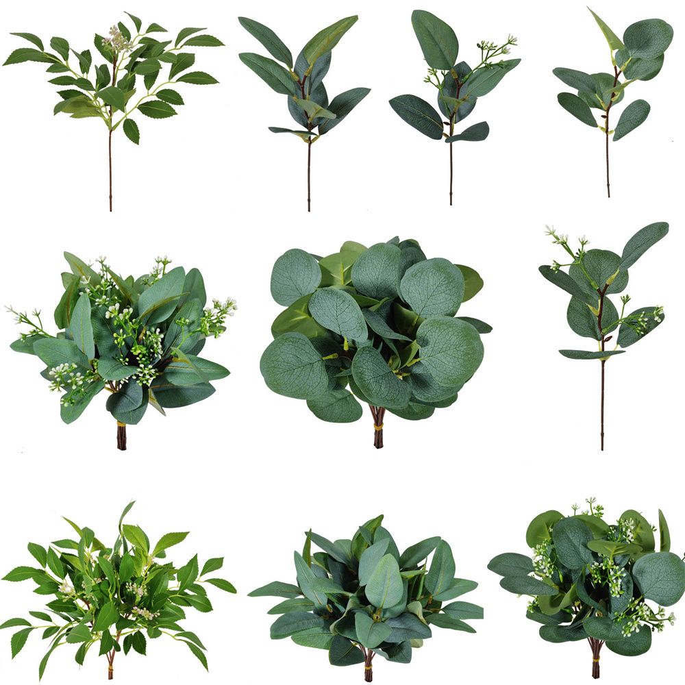 Florist Supply Bulk - 1/10 шт. искусственные растения листья эвкалипта