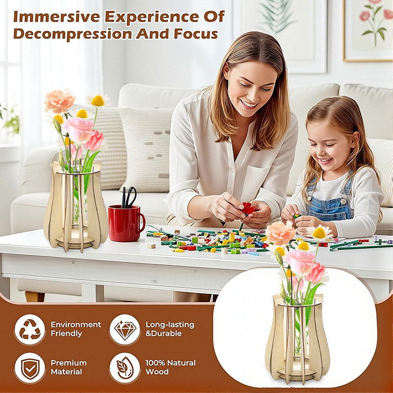 Деревянная ваза-пазл для букет – обзор и цена Florist Supply Vases
